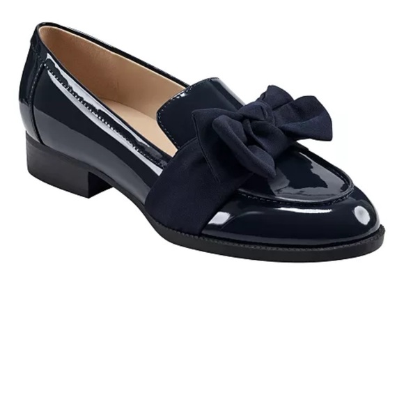 Bandolino Women's Lindio Loafer - Patent Bow Accent Slip-On Shoes